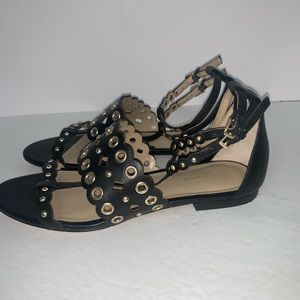 Ann Taylor Monica Grommet Strappy Leather Sandals